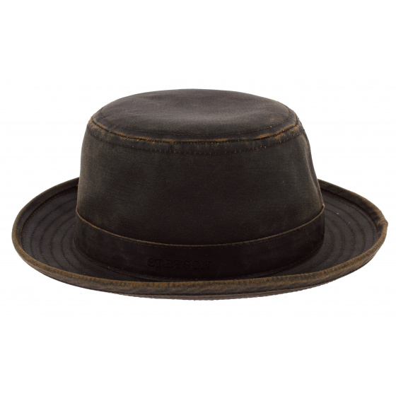 Brown Vintage Porkpie Hat - Stetson Brown Vintage Porkpie Hat - Stetson