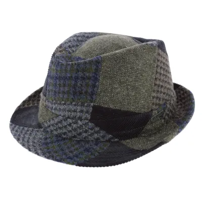 Chapeau Trilby Boston Patchwork Laine - Stetson  Reference : 7060 | Chapellerie Traclet