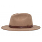 Camel Wool Felt Messer Fedora Hat - Brixton