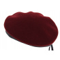 Paratrooper Commando Beret Amaranth Wool - Heritage by Laulhère