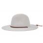 Brixton Tiller Wool Felt Wide-Brimmed Hat Silver