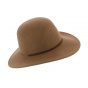Camel Wool Felt Tiller Wide Brim Hat - Brixton