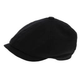 Black Wool Baron Hatteras Cap - Stetson
