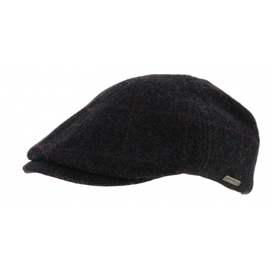 Casquette Plate Stockton Laine Anthracite - Stetson Casquette Plate Stockton Laine Anthracite - Stetson