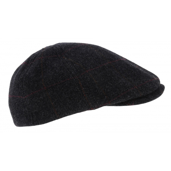 Stetson Stockton Flat Cap Anthracite Wool