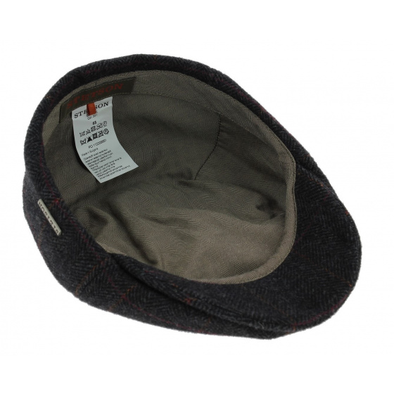 Casquette Plate Stockton Laine Anthracite - Stetson Casquette Plate Stockton Laine Anthracite - Stetson