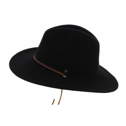 Traveller Field Hat Black Wool Felt - Brixton