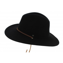 Traveller Field Hat Wool Felt Black - Brixton