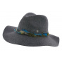 Alexia Grey Wool Felt Traveller Hat - Barts