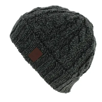 Bonnet Court Twister Turnup Acrylique Gris - Barts Reference : 7121 | Chapellerie Traclet