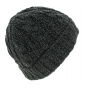 Short Beanie Twister Turnup Acrylic Gray - Barts