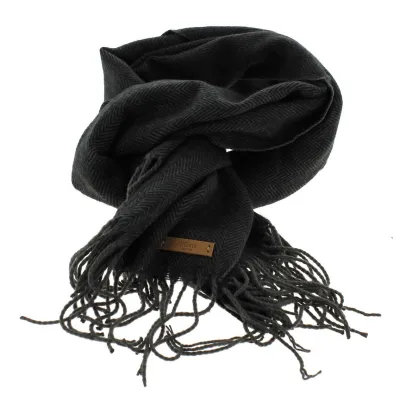 Black Soho Acrylic Scarf - Barts Reference: 7134 | Traclet Hat Shop