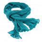 Turquoise Blue Cotton Twisted Cheche - Traclet