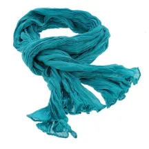Chèche Torsade Bleu Turquoise Coton - Traclet Reference : 4621 | Chapellerie Traclet