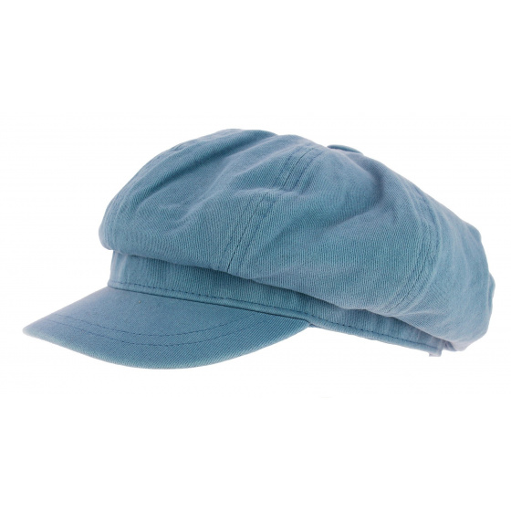 Light Blue Cotton Newsboy Cap Cruz - Aussie Apparel