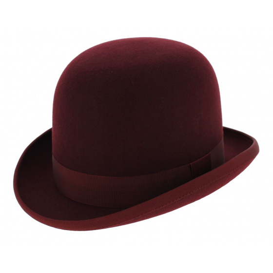 Papa Wenba Burgundy Bowler Hat