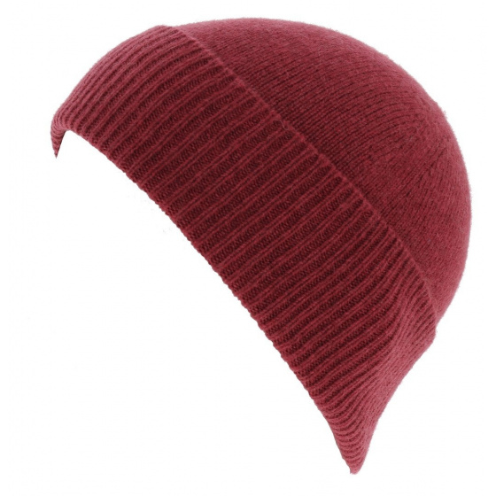 Raspberry Bolzano Cashmere Beanie - Traclet