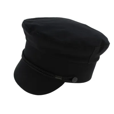 Casquette Marin Padock Coton Noir - Traclet Reference : 7167 | Chapellerie Traclet