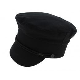 Black Cotton Sailor Padock Cap - Traclet