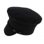 Black Cotton Sailor Padock Cap - Traclet