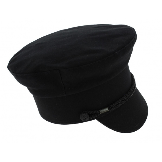 Black Cotton Sailor Padock Cap - Traclet