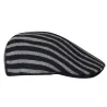 Duckbill Cap Marl Stripe 507 Black/Grey - Kangol Reference: 428 | Traclet Hat Shop