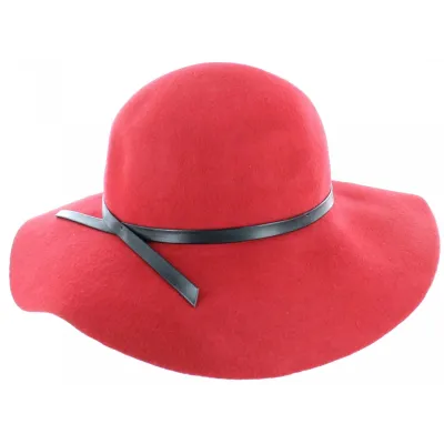 Black felt wide-brimmed hat - Euterpe - Traclet Boutique Reference: 7169 | Traclet Hatmakers