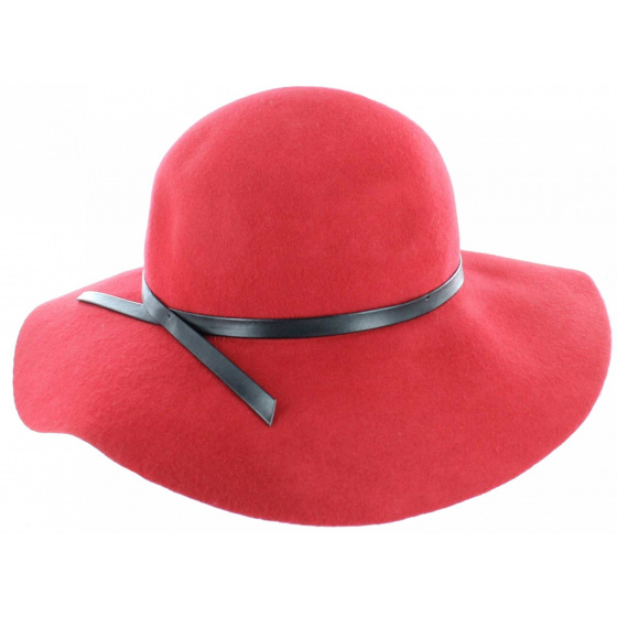 Red Euterpe felt capelin