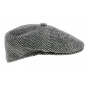 Black Wool Herringbone Cap - Kangol