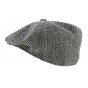 Black Wool Herringbone Cap - Kangol