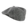 Wool Herringbone Cap Beret - Kangol-black Reference: 1103 | Traclet Hat Shop