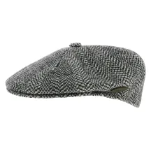 Wool Herringbone Cap Beret - Kangol-black Reference: 1103 | Traclet Hat Shop
