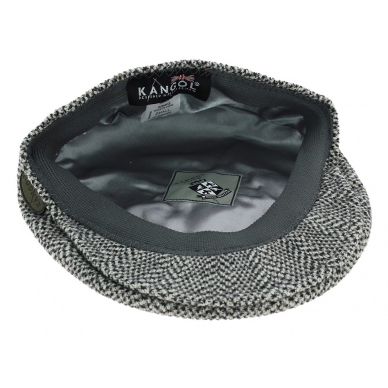 Black Wool Herringbone Cap - Kangol Black Wool Herringbone Cap - Kangol