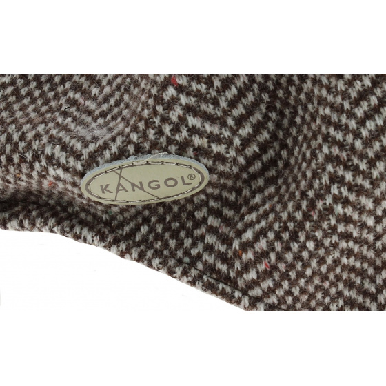 Casquette Wool Herringbone Marron - Kangol Casquette Wool Herringbone Marron - Kangol