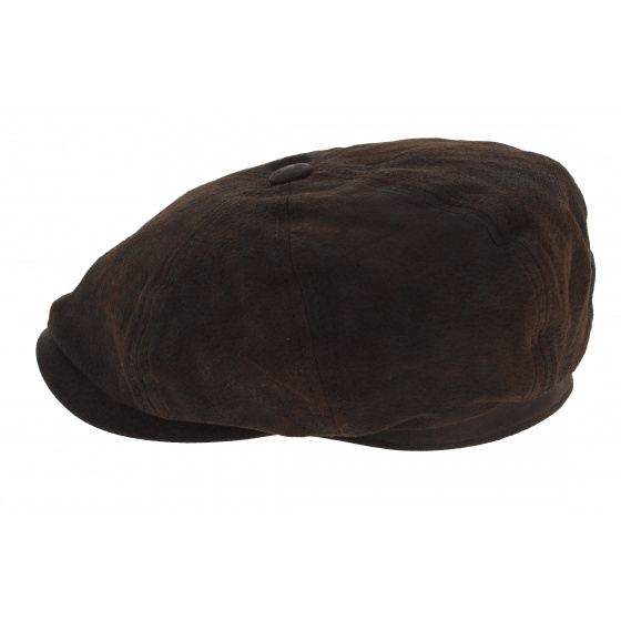 Stetson leather hatteras cap with ear flaps Stetson leather hatteras cap with ear flaps