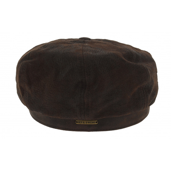 Stetson leather hatteras cap with ear flaps Stetson leather hatteras cap with ear flaps