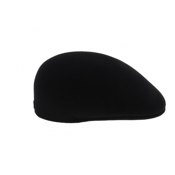 Black Domed Felt Fur Cap - Borsalino