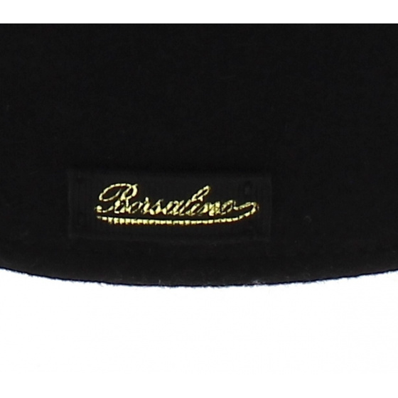 Casquette Bombée Feutre Poil Noire - Borsalino Casquette Bombée Feutre Poil Noire - Borsalino