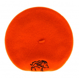 Boar Hunter Orange Beret- Le Béret Français