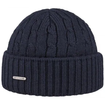 Bonnet Georgia laine Stetson marine Reference : 867 | Chapellerie Traclet