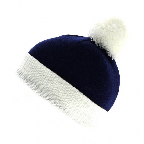 Layover children's pompom beanie