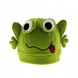 Bonnet rigolo grenouille verte enfant