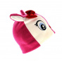 Fancy pink bunny hat