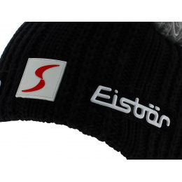 Gisbert Black Wool Earmuff Beanie - Eisbär