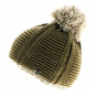 Grace Pompom Beanie Beige - Eisbär