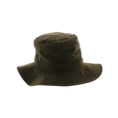 Classic waterproof waxed bucket hat Brown Reference: 6819 | Traclet Hatmakers