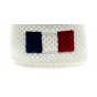 White French Beanie with Pom-Pom Le Drapo France