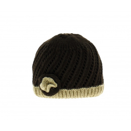 Ariane knitted hat - Chocolate brown