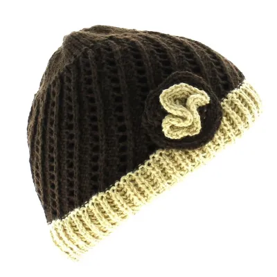 Ariane Knit Beanie-buy women's beanie-Traclet-Chocolate Brown Reference: 7280 | Traclet Hatters