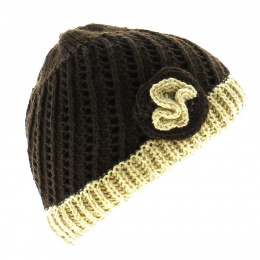 Ariane Knit Beanie - Chocolate Brown
